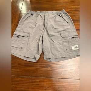 Eddie Bauer Men's Light Gray Cargo Shorts